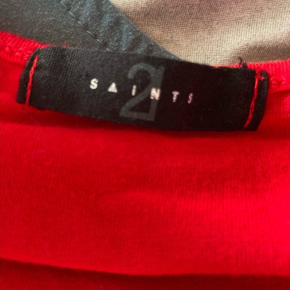 Red Body Suit with Waist Cut Out - Picture 3 of 3